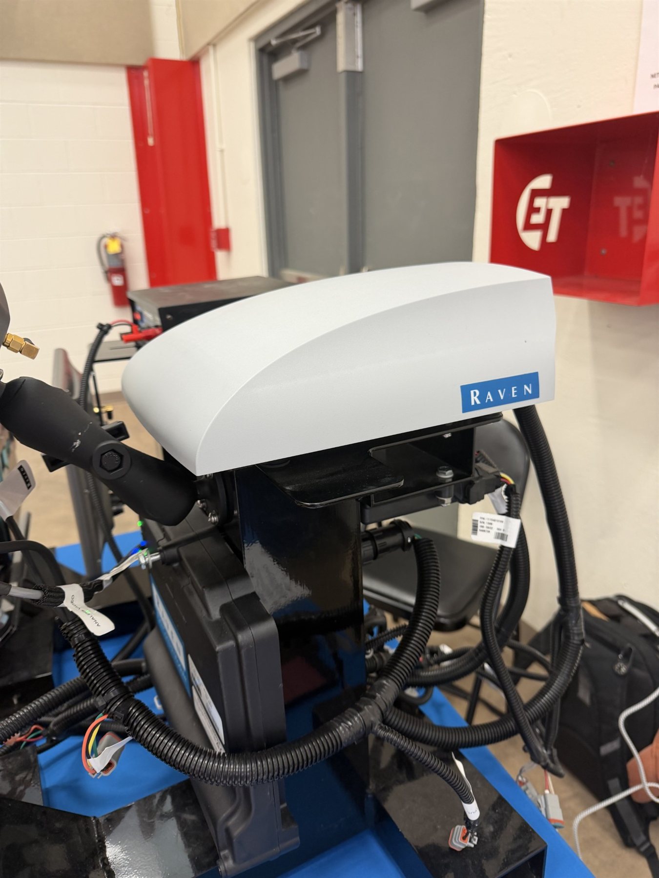 Raven RS1 steering unit on the ET test bench