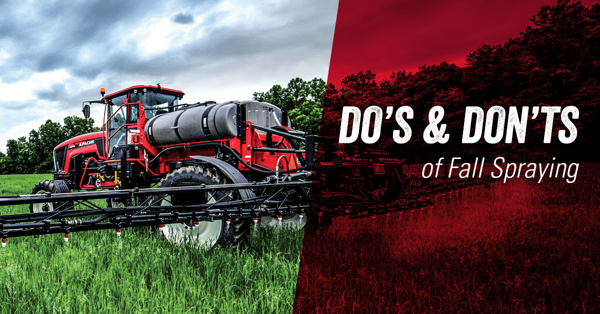 Do's &amp; Don'ts of Fall Spraying